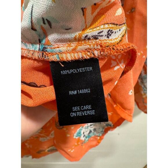 Torrid Kimono Peach Open Front Lace Lightweight 1/2 1x-2x - Picture 4 of 6